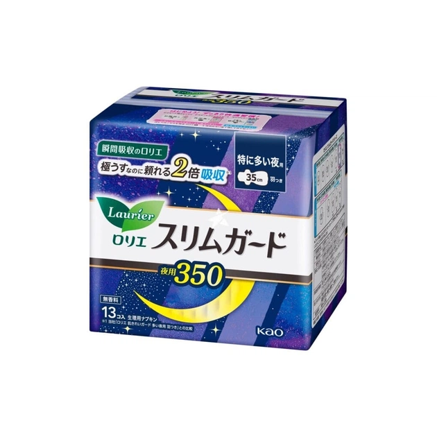 Гігієнічні прокладки Kao Laurier Special Extra Heavy Night Use Slim 13 шт (4901301264992) - зображення 1