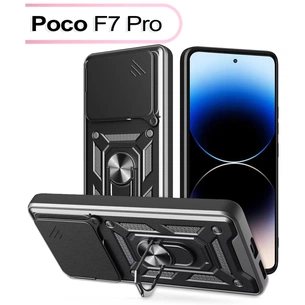 Чохол до мобільного телефона BeCover Military Poco F7 Pro Black (713536) зображення 1