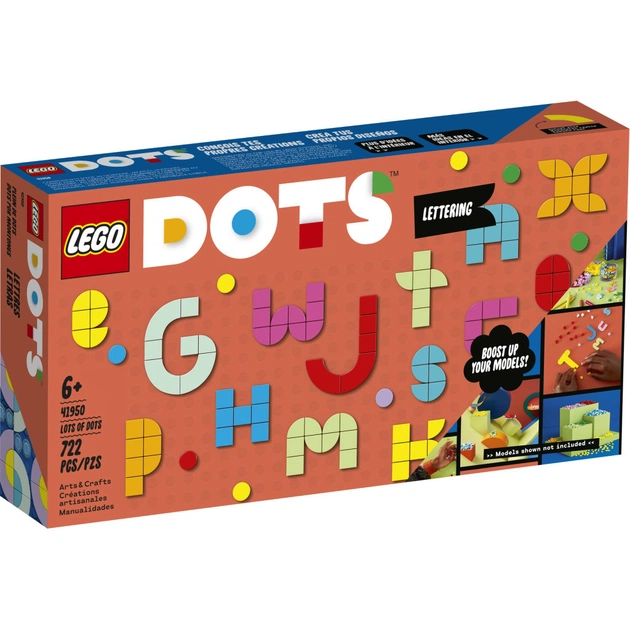 Конструктор LEGO DOTS Великий набір тайлів: літери 722 деталі (41950) - изображение 1