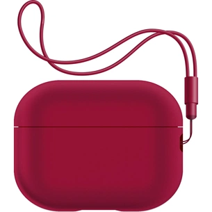 Чохол для навушників Armorstandart Silicone Case with straps для Apple Airpods Pro 2 Wine Red (ARM68620) зображення 1