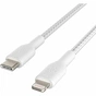 Дата кабель USB-C to Lightning 2.0m white Belkin (CAA004BT2MWH) - зменшене зображення 3