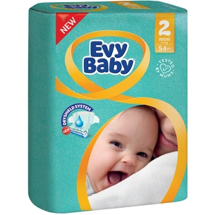 Підгузки Evy Baby Mini Розмір 2 (3-6 кг) 54 шт. (8690506403072) зображення 1