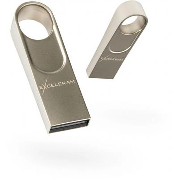 USB флеш накопичувач eXceleram 64GB U5 Series Silver USB 2.0 (EXP2U2U5S64) - зображення 1