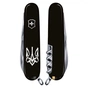Ніж Victorinox Spartan Ukraine 91 мм Чорний Тризуб готичний білий (1.3603.3_T0630u) - зменшене зображення 2
