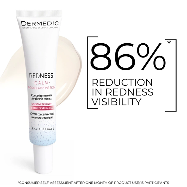 Крем для обличчя Dermedic Redness Calm Крем-концентрат для шкіри з куперозом 40 мл (5901643176501) - picture 4