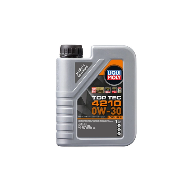 Моторное масло Liqui Moly HC-cинтетическое моторное масло - Top Tec 4210 SAE 0W-30 1л. (21604) - изображение 1