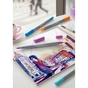 Художній маркер Faber-Castell акварельних двосторонніх Goldfaber Aqua Dual Marker, 12 кольорів (32362) - зменшене зображення 5