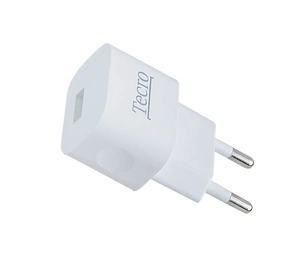 Мережевий зарядний пристрій Tecro (1xUSB, 1A) White (TR-CHG01-WT) зображення 1