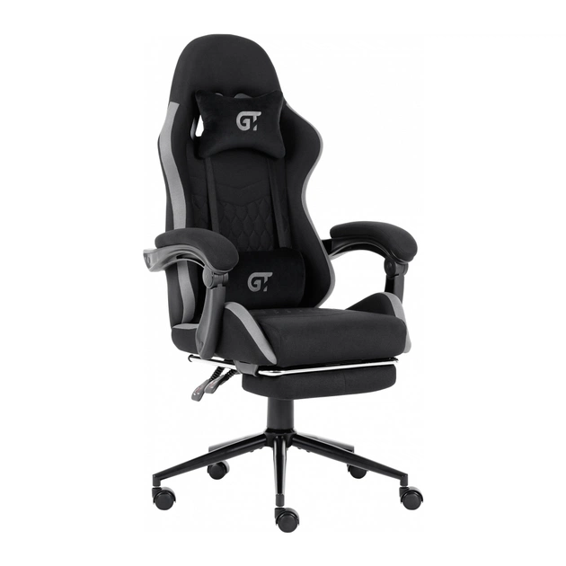 Крісло ігрове GT Racer X-2324 Black/Gray (X-2324 Fabric Black/Gray) - зображення 1