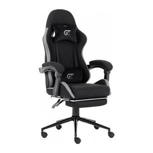 Крісло ігрове GT Racer X-2324 Black/Gray (X-2324 Fabric Black/Gray) зображення 1