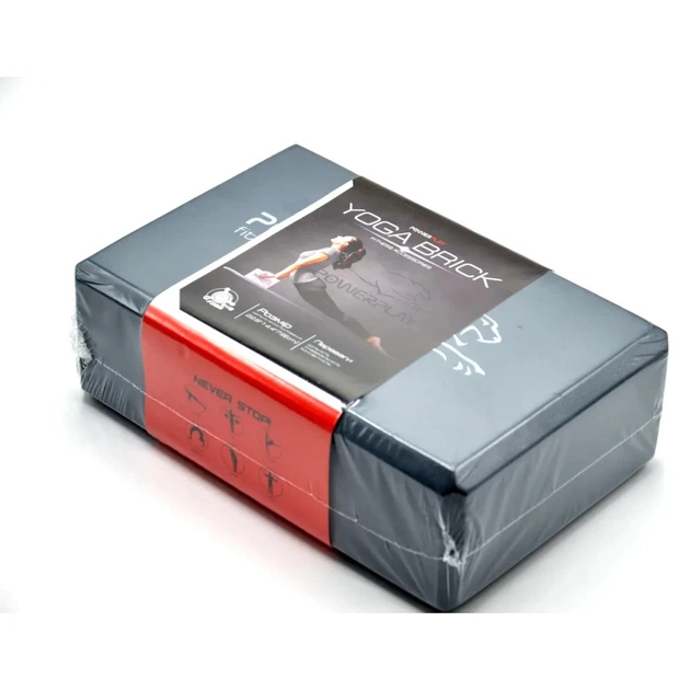 Блок для йоги PowerPlay Yoga Brick Сірий (PP_4006_Grey_Yoga_Brick) - picture 8
