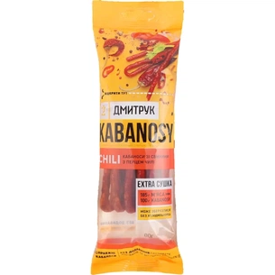 Мʼясні снеки Дмитрук Кабаноси Chili свинина з чилі 80 г (4820247142266) зображення 1