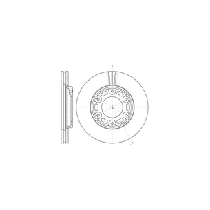 Гальмівний диск REMSA 6634.10 зображення 1