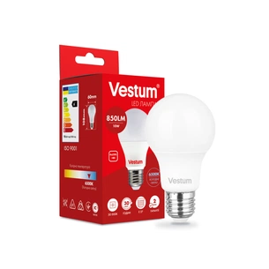 Лампочка Vestum LED A60 10W 6500K 220V E27 (1-VS-1114) зображення 1