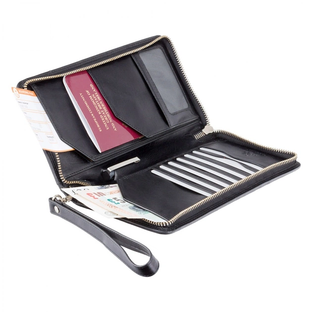 Портмоне Visconti Дорожное MZ101 Wing Italian Black (MZ101 IT BLK) - изображение 4