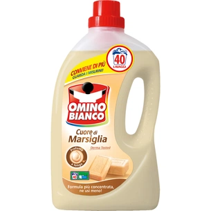 Гель для прання Omino Bianco Cuore di Marsiglia Серце Марселя 2 л (8003650010742) зображення 1