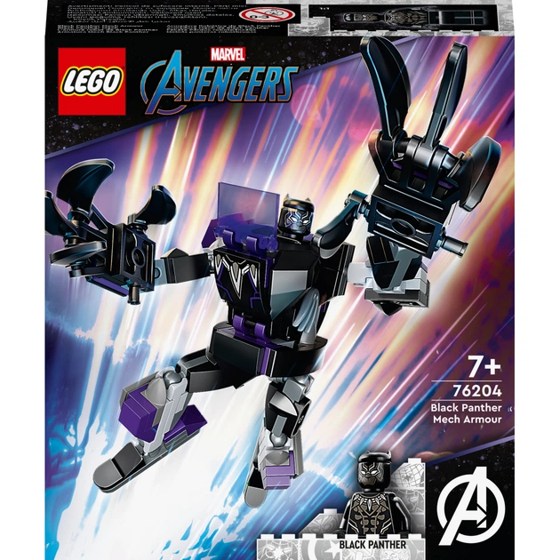 Конструктор LEGO Super Heroes Marvel Чорна Пантера: робот 125 деталей (76204) - зображення 1