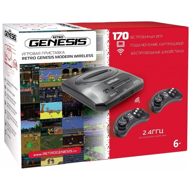 Ігрова консоль Retro Genesis 16 bit Modern Wireless (170 ігор, 2 безд (ConSkDn78) - изображение 1