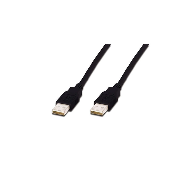 Дата кабель USB 2.0 AM/AM 1.0m Digitus (AK-300100-010-S) - зображення 1