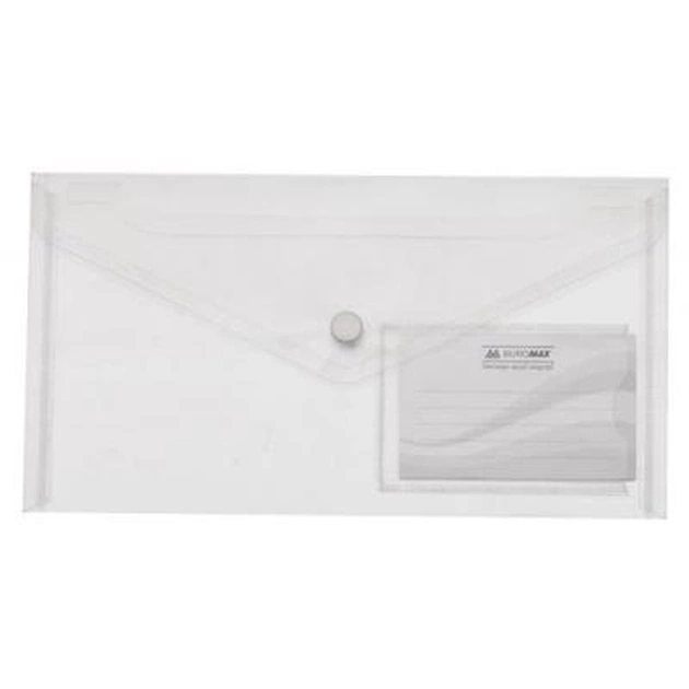 Папка - конверт Buromax DL (240x130мм) TRAVEL, clear (BM.3938-00) - изображение 1