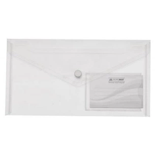 Папка - конверт Buromax DL (240x130мм) TRAVEL, clear (BM.3938-00) зображення 1