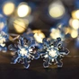Гірлянда YES! Fun На мідному дроті Сніжинки 20 LED Тепло-біла 2.2 м На батарейках (801212) - зменшене зображення 4
