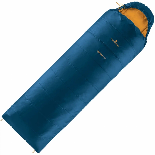 Спальний мішок Ferrino Lightec Shingle SQ -2C Blue/Yellow Left (928101) - зображення 1