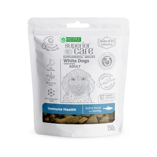 Лакомство для собак Nature's Protection Superior Care White Dogs Immune Health 150 г (KIKNPSC47654) - изображение 1