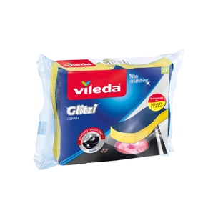 Губки кухонные Vileda Glitzi Ceran Для стеклокерамических поверхностей 2 шт. (4023103140448) изображение 1