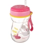 Поїльник-непроливайка Canpol babies зі складаною силікон. трубочкою 350 мл Котик Рожевий (56/521) - зменшене зображення 1