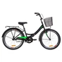 Велосипед Formula 24" SMART рама-15" 2019 чорно-салатовий, багажник + кошик (OPS-FR-24-142) - зменшене зображення 1