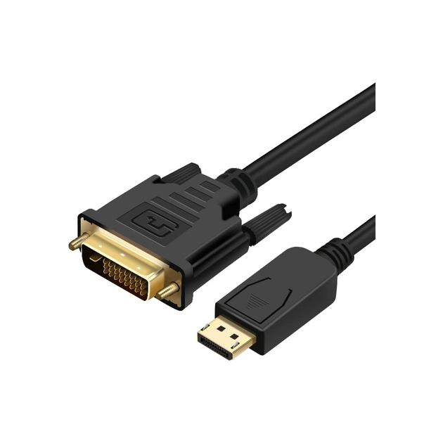 Кабель мультимедійний DisplayPort M to DVI M 3.0m Prologix (PR-DP-DVI-P-04-30-3m) - изображение 1