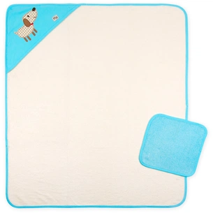 Рушник для купання Luvable Friends з бамбука, для хлопчиків (57012.B.ONE) зображення 1