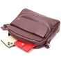 Сумка Grande Pelle Крос-боді з натуральної шкіри Бордова (11653) - зменшене зображення 8