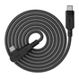 Дата кабель USB-C to USB-C 2.0m 5A 100W nylon C5-03 black Acefast (6974316281016) - зменшене зображення 3