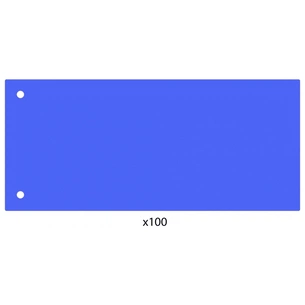Роздільник сторінок Economix 240х105 мм , пластик, синій, 100 шт (E30811-02) изображение 1