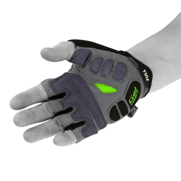 Велорукавиці PowerPlay 5037 Black/Green XS (5037_XS_Green) - зображення 4