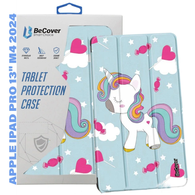Чехол для планшета BeCover Smart Case Apple iPad Pro 13" M4 2024 Unicorn (711652) - изображение 1