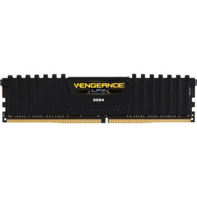 Модуль пам'яті для комп'ютера DDR4 8GB 2400 MHz Vengeance LPX Black Corsair (CMK8GX4M1A2400C14) - зображення 1