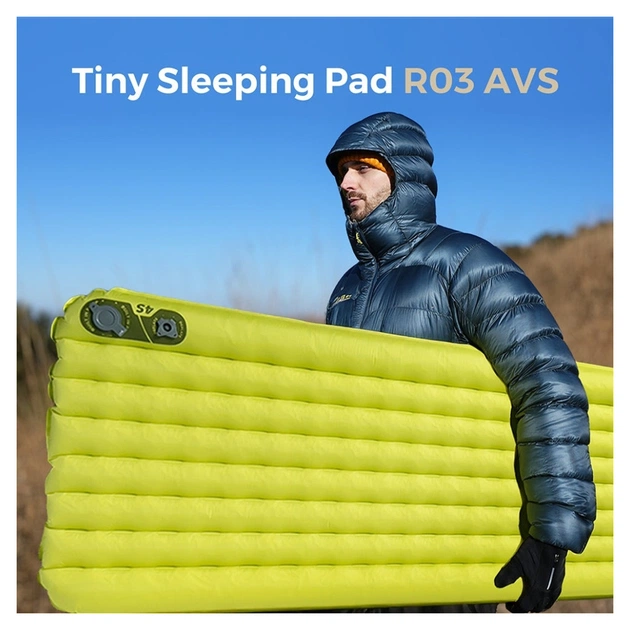 Туристичний килимок Flextail Tiny Slleeping Pad R03 AVS самонадувний зелений (6975755966632) - зображення 5