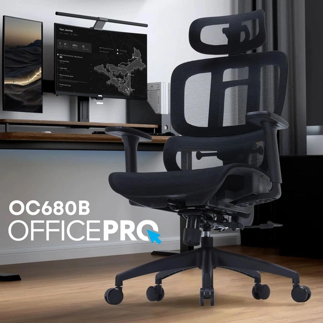 Крісло офісне Officepro OC680B Black - picture 14