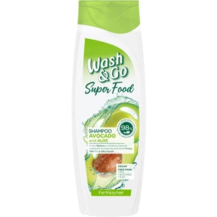 Шампунь Wash&Go Super Food з авокадо та алое вера 400 мл (8008970053080) зображення 1