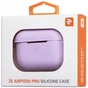 Чохол для навушників 2E для Apple AirPods Pro Pure Color Silicone 2.5 мм Light purple (2E-PODSPR-IBPCS-2.5-LPR) - зменшене зображення 4