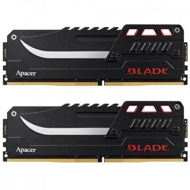 Модуль пам'яті для комп'ютера DDR4 32GB (2x16GB) 2800 MHz BLADE Series Apacer (EK.32GAW.GFBK2) - изображение 1