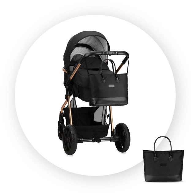Коляска MoMi 2 в 1 Limuru Black (WOSP00029) - picture 12