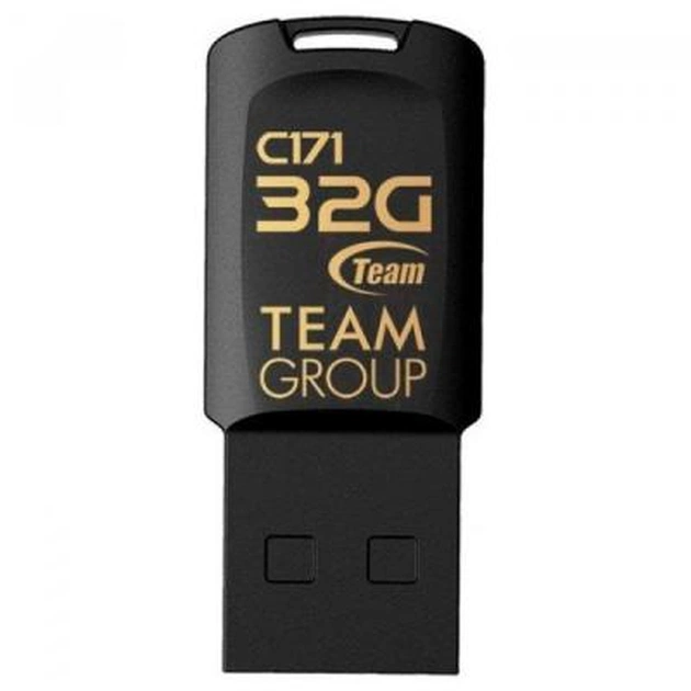 USB флеш накопичувач Team 32GB C171 Black USB 2.0 (TC17132GB01) - зображення 1