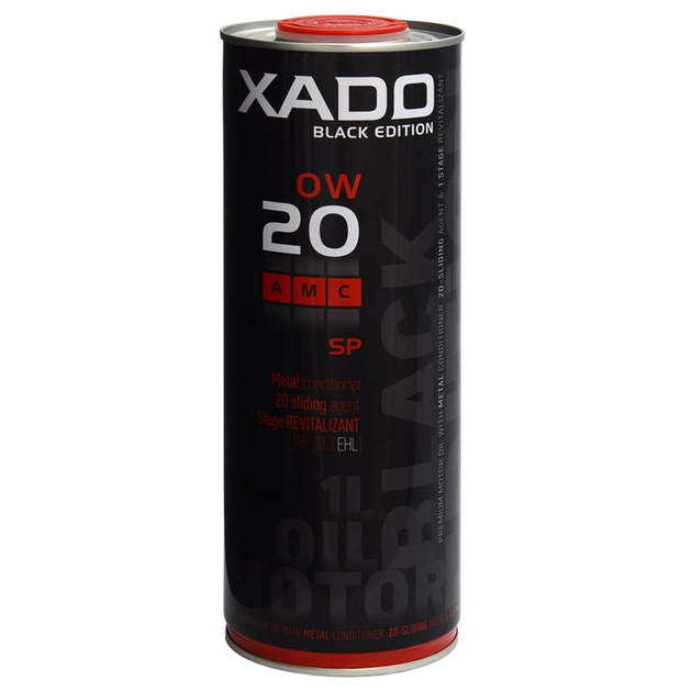 Моторна олива Xado Atomic Oil 0W-20 SP AMC Black Edition 1л (XA 22194) - зображення 1