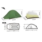Намет Naturehike надлегкий двомісний Cloud Up Pro CNK2350WS020, темно-зелений (6927595798737) - зменшене зображення 3