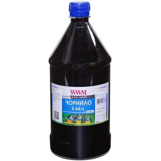 Чернила WWM EPSON L110/L210/L355 1000g Black (E64/B-4) - изображение 1