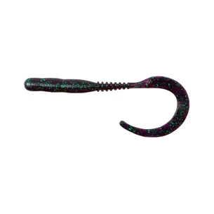 Силікон рибальський Reins Curly Curly 4" 012 Junebug (15 шт/уп.) (1552.00.35) зображення 1
